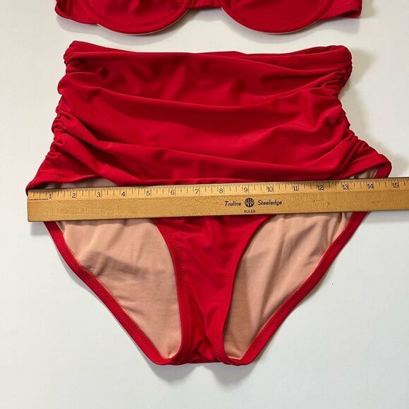 J.Crew Red Bikini 34C/M - Picture 12 of 16